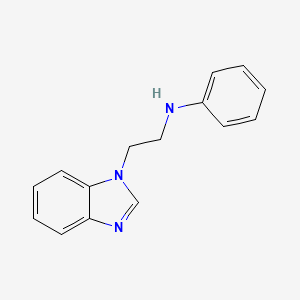 molecular formula C15H15N3 B14897859 n-(2-(1h-Benzo[d]imidazol-1-yl)ethyl)aniline 