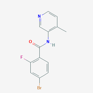 molecular formula C13H10BrFN2O B14897864 4-bromo-2-fluoro-N-(4-methylpyridin-3-yl)benzamide 