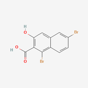 molecular formula C11H6Br2O3 B14897892 1,6-Dibromo-3-hydroxy-2-naphthoic acid 