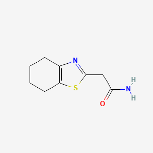 molecular formula C9H12N2OS B14897898 2-(4,5,6,7-Tetrahydro-1,3-benzothiazol-2-yl)acetamide 