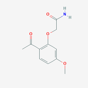 2-(2-Acetyl-5-methoxyphenoxy)acetamide