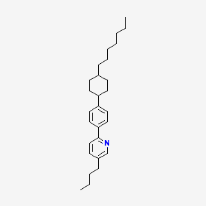 5-Butyl-2-[4-(4-heptylcyclohexyl)phenyl]pyridine