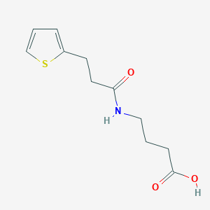 molecular formula C11H15NO3S B14897938 4-(3-(Thiophen-2-yl)propanamido)butanoic acid 