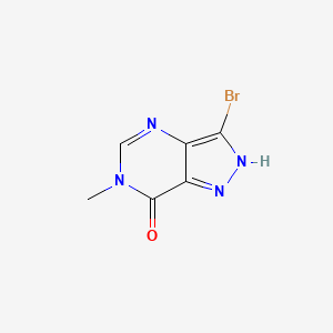 molecular formula C6H5BrN4O B14897951 3-Bromo-6-methyl-1H-pyrazolo[4,3-d]pyrimidin-7(6H)-one 