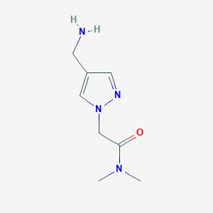 molecular formula C8H14N4O B1489796 2-[4-(氨基甲基)-1H-吡唑-1-基]-N,N-二甲基乙酰胺 CAS No. 1343435-49-3