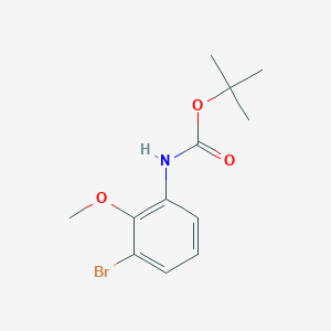 molecular formula C12H16BrNO3 B14897979 Tert-butyl (3-bromo-2-methoxyphenyl)carbamate 