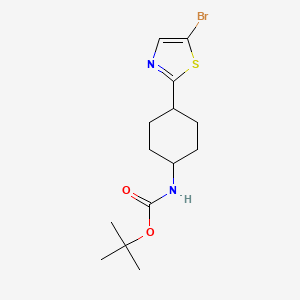 tert-Butyl ((1r,4r)-4-(5-bromothiazol-2-yl)cyclohexyl)carbamate