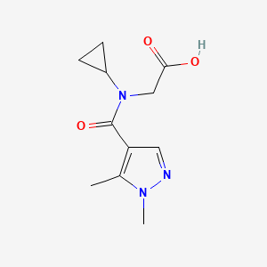 molecular formula C11H15N3O3 B14897992 n-Cyclopropyl-n-(1,5-dimethyl-1h-pyrazole-4-carbonyl)glycine 