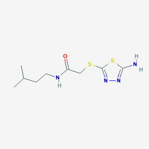 2-((5-Amino-1,3,4-thiadiazol-2-yl)thio)-N-isopentylacetamide