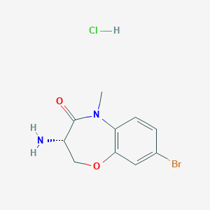 molecular formula C10H12BrClN2O2 B14898007 (S)-3-Amino-8-bromo-5-methyl-2,3-dihydrobenzo[b][1,4]oxazepin-4(5H)-one hydrochloride 