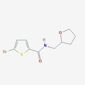 molecular formula C10H12BrNO2S B14898017 5-bromo-N-(tetrahydrofuran-2-ylmethyl)thiophene-2-carboxamide 