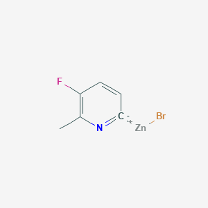 molecular formula C6H5BrFNZn B14898032 5-Fluoro-6-methyl-2-pyridylzinc bromide 