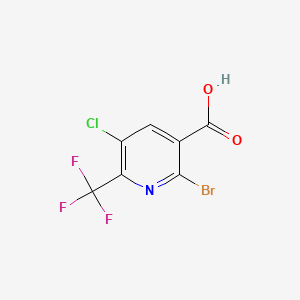 2-Bromo-5-chloro-6-(trifluoromethyl)nicotinic acid