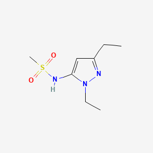 molecular formula C8H15N3O2S B14898054 n-(1,3-Diethyl-1h-pyrazol-5-yl)methanesulfonamide 