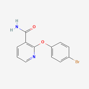 molecular formula C12H9BrN2O2 B14898089 2-(4-Bromophenoxy)nicotinamide 