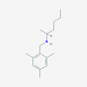 (Hexan-2-yl)[(2,4,6-trimethylphenyl)methyl]amine
