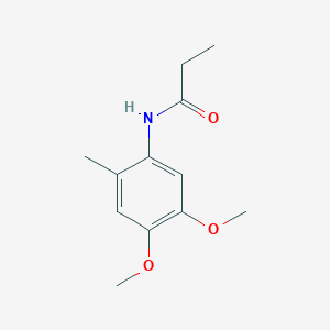 molecular formula C12H17NO3 B14898097 n-(4,5-Dimethoxy-2-methylphenyl)propionamide 