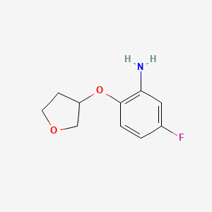 5-Fluoro-2-(oxolan-3-yloxy)aniline