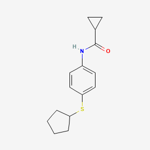 n-(4-(Cyclopentylthio)phenyl)cyclopropanecarboxamide