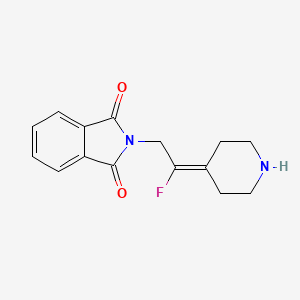 2-(2-Fluoro-2-(piperidin-4-ylidene)ethyl)isoindoline-1,3-dione