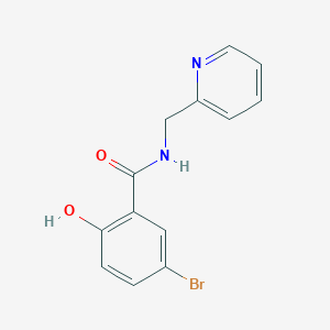 molecular formula C13H11BrN2O2 B14898138 5-bromo-2-hydroxy-N-(2-pyridylmethyl)benzamide 