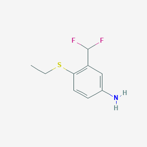 3-(Difluoromethyl)-4-(ethylsulfanyl)aniline