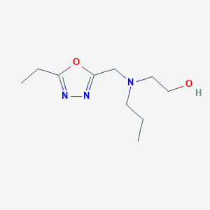 molecular formula C10H19N3O2 B14898183 2-(((5-Ethyl-1,3,4-oxadiazol-2-yl)methyl)(propyl)amino)ethan-1-ol 