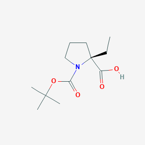 molecular formula C12H21NO4 B14898196 (2R)-Boc-Pro(2-Ethyl)-OH 