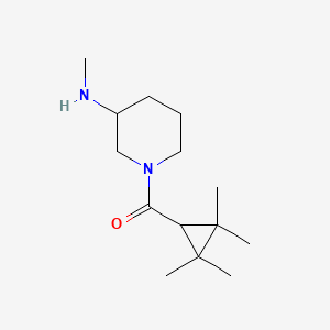 molecular formula C14H26N2O B14898203 (3-(Methylamino)piperidin-1-yl)(2,2,3,3-tetramethylcyclopropyl)methanone 