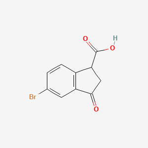 5-Bromo-3-oxo-2,3-dihydro-1H-indene-1-carboxylic acid