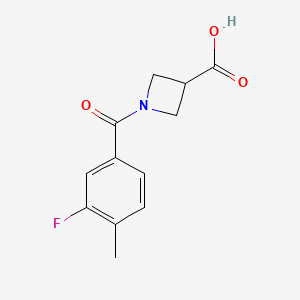 1-(3-Fluoro-4-methylbenzoyl)azetidine-3-carboxylic acid