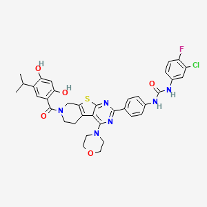 molecular formula C36H34ClFN6O5S B14898222 HSP90/mTOR-IN-1 