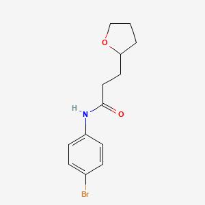 n-(4-Bromophenyl)-3-(tetrahydrofuran-2-yl)propanamide