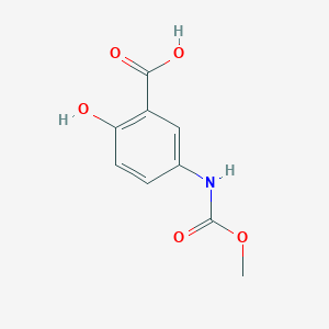 molecular formula C9H9NO5 B14898229 2-Hydroxy-5-((methoxycarbonyl)amino)benzoic acid 