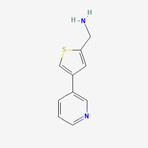 molecular formula C10H10N2S B1489823 (4-(Pyridin-3-yl)thiophen-2-yl)methanamine CAS No. 1342530-27-1
