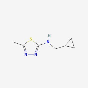 N-(cyclopropylmethyl)-5-methyl-1,3,4-thiadiazol-2-amine