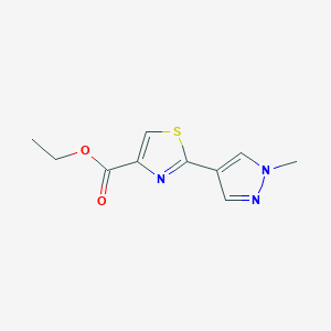 Ethyl 2-(1-methyl-1H-pyrazol-4-yl)thiazole-4-carboxylate