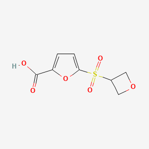 molecular formula C8H8O6S B14898265 5-(Oxetan-3-ylsulfonyl)furan-2-carboxylic acid 