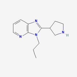 molecular formula C13H18N4 B1489830 3-propyl-2-(pyrrolidin-3-yl)-3H-imidazo[4,5-b]pyridine CAS No. 1493069-43-4