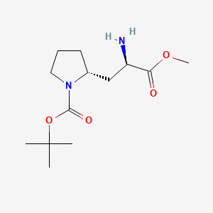 (R)-tert-Butyl 2-((R)-2-amino-3-methoxy-3-oxopropyl)pyrrolidine-1-carboxylate