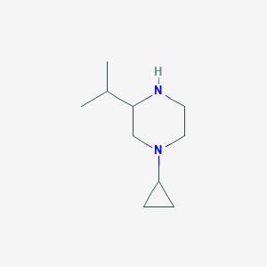 molecular formula C10H20N2 B1489833 1-Cyclopropyl-3-isopropylpiperazine CAS No. 1248907-38-1