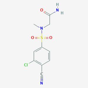 2-((3-Chloro-4-cyano-N-methylphenyl)sulfonamido)acetamide