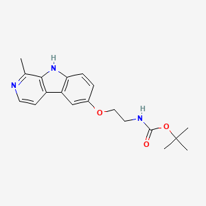 tert-Butyl (2-((1-methyl-9H-pyrido[3,4-b]indol-6-yl)oxy)ethyl)carbamate