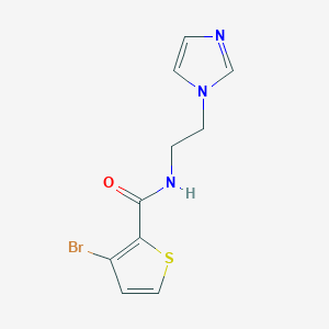 molecular formula C10H10BrN3OS B14898369 n-(2-(1h-Imidazol-1-yl)ethyl)-3-bromothiophene-2-carboxamide 