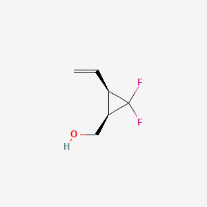 molecular formula C6H8F2O B14898377 rel-((1R,3R)-2,2-Difluoro-3-vinylcyclopropyl)methanol 