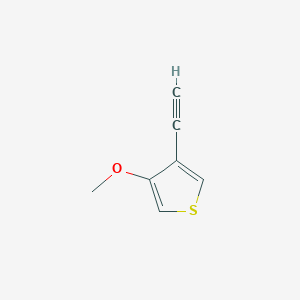 molecular formula C7H6OS B14898390 3-Ethynyl-4-methoxythiophene 