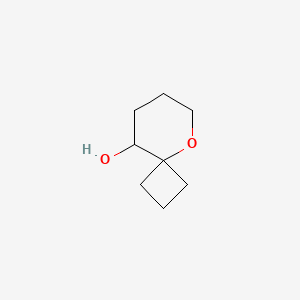 molecular formula C8H14O2 B14898398 5-Oxaspiro[3.5]nonan-9-ol 