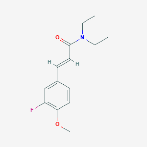 molecular formula C14H18FNO2 B14898408 n,n-Diethyl-3-(3-fluoro-4-methoxyphenyl)acrylamide 