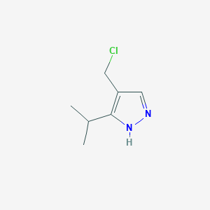 molecular formula C7H11ClN2 B1489845 4-(chloromethyl)-3-isopropyl-1H-pyrazole CAS No. 2092299-74-4