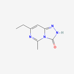 molecular formula C8H10N4O B14898477 7-ethyl-5-methyl[1,2,4]triazolo[4,3-c]pyrimidin-3(2H)-one 